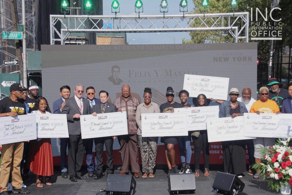 Some of the local organizations which received donations at the FYM Foundation’s Aid to Humanity event in Brownsville.